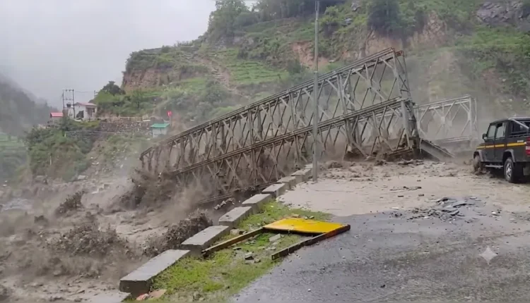 Chamoli Cloudburst, Uttarakhand Rain, NDRF Rescue, BRO Employee Missing, Valley Bridge Collapse
