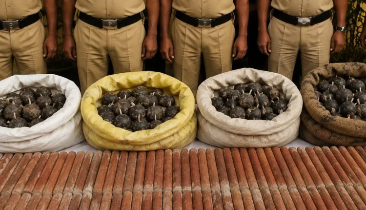 West Bengal Birbhum explosives seized before Independence Day