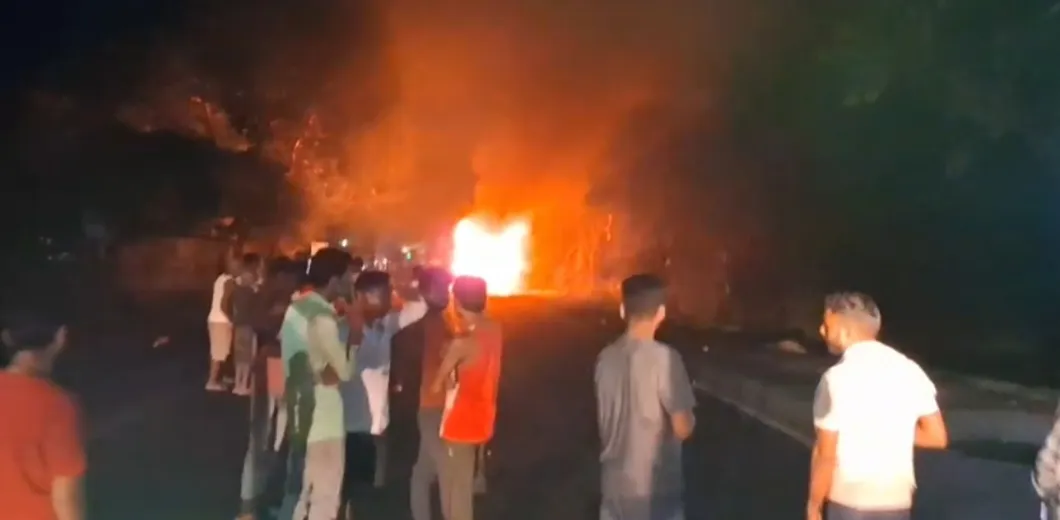 Khagaria Bus Fire, NH31 Bus Fire, Nepal Pilgrims, Bihar Bus Accident, Gaya Pilgrims