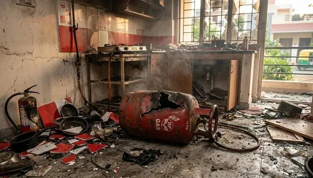 Bengaluru LPG Leak, Bengaluru Fire, LPG Cylinder Blast, Four Children Injured, Karnataka Accident